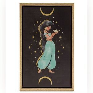 The Disney Parks Princess Jasmine Canvas Wall Decor 12" X 7.5"